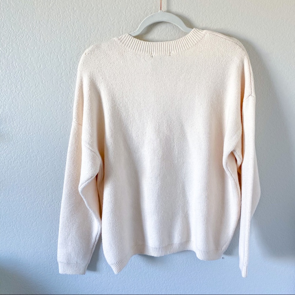 NWOT! Chelsea & Theodore, Cream Sweater - Picture 5 of 8